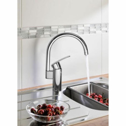 Kitchen Tap Grohe Wave Cosmopolitan - 32449001 C-shaped Metal