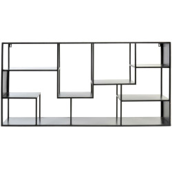 Shelves DKD Home Decor Black Metal 120 x 20 x 60 cm