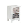 Nightstand DKD Home Decor White Floral Wood (48 x 36 x 67 cm)