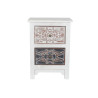 Nightstand DKD Home Decor White Floral Wood (48 x 36 x 67 cm)