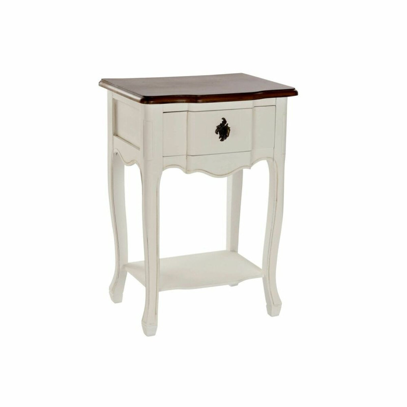 Side table DKD Home Decor White Brown Multicolour 48 x 34 x 67,5 cm