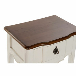 Side table DKD Home Decor White Brown Multicolour 48 x 34 x 67,5 cm