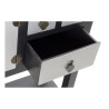 Console DKD Home Decor Black Multicolour Silver Fir MDF Wood 95 x 24 x 79 cm