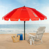 Sunshade Aktive Red Aluminium 220 x 215 x 220 cm (6 Units)