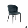 Armchair Circular Blue Black Steel 51 x 83,5 x 54 cm (2 Units)