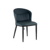 Armchair Circular Blue Black Steel 51 x 83,5 x 54 cm (2 Units)