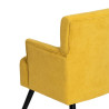 Armchair 63 x 50 x 83 cm Synthetic Fabric Wood Yellow