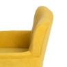 Armchair 63 x 50 x 83 cm Synthetic Fabric Wood Yellow