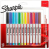 Set of Felt Tip Pens Sharpie Multicolour 12 Pieces 0,5 mm (12 Units)