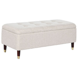 Bench Home ESPRIT Beige MDF Wood 110 x 45 x 44 cm