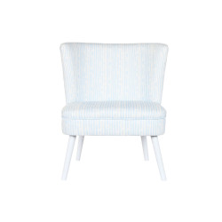 Armchair DKD Home Decor 73 x 67 x 85 cm Blue Wood White