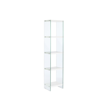 Shelves DKD Home Decor White Transparent Crystal MDF Wood 40 x 30 x 180 cm (1)