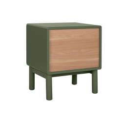 Nightstand Home ESPRIT Green MDF Wood 48 x 40 x 55 cm