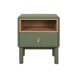 Nightstand Home ESPRIT Green MDF Wood 48 x 40 x 55 cm