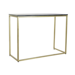 Console DKD Home Decor 100 x 40 x 77 cm Black Golden Marble Iron