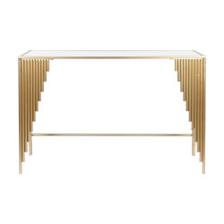 Console Home ESPRIT Black Golden 120 x 40 x 80 cm