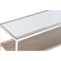 Console Home ESPRIT White Metal Crystal 120 x 30 x 75 cm