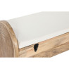 Bench Home ESPRIT White Natural Light brown Mango wood 100 x 36 x 57 cm