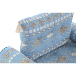 Garden sofa DKD Home Decor Blue 90 x 50 x 55 cm