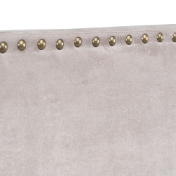 Headboard 180 x 6 x 60 cm Synthetic Fabric Taupe