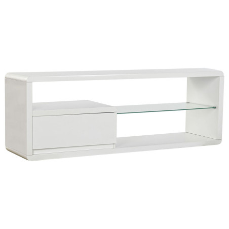 TV furniture DKD Home Decor White Crystal 140 x 40 x 50 cm MDF Wood