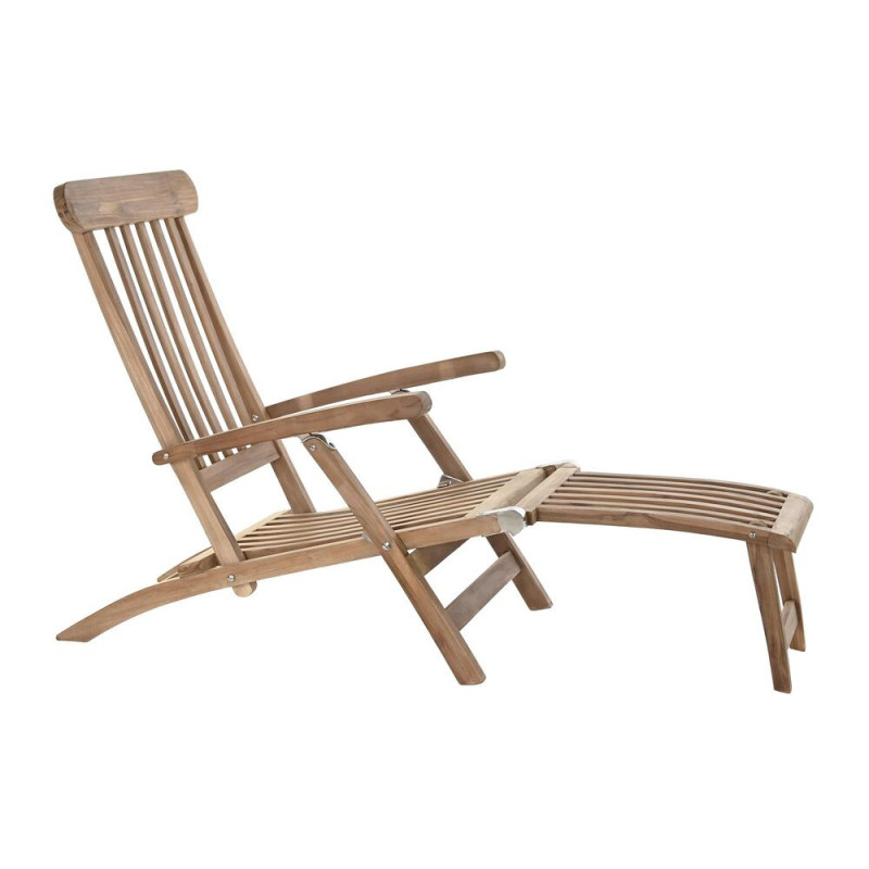 Sun-lounger DKD Home Decor Brown Natural 60 x 177 x 80 cm (60 x 177 x 80 cm)