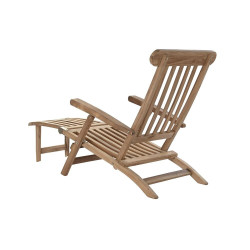 Sun-lounger DKD Home Decor Brown Natural 60 x 177 x 80 cm (60 x 177 x 80 cm)