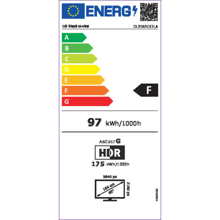 Smart TV LG OLED65C32LA.AEU 65" 4K Ultra HD HDR HDR10 OLED AMD FreeSync