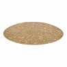 Table Mat Golden Plastic (Ø 38 cm) (12 Units)