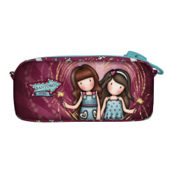 School Toilet Bag Gorjuss Fireworks Maroon (21.5 x 10.5 x 7 cm)