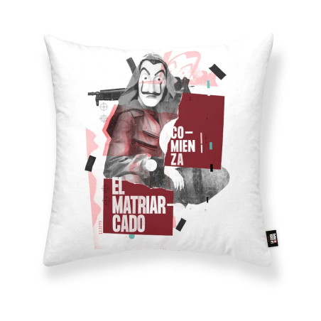 Cushion cover La casa de papel Aikido A White 45 x 45 cm