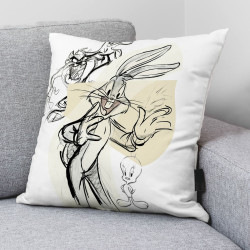 Cushion cover Looney Tunes Looney Sketch A 45 x 45 cm