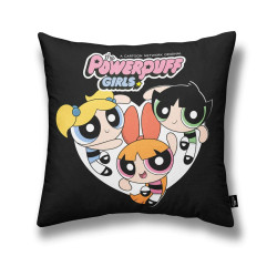 Cushion cover Powerpuff Girls Powerpuff B Black 45 x 45 cm