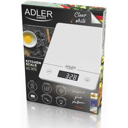 kitchen scale Adler AD 3170 White 15 kg