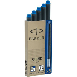 Pen ink refill Parker Quink Ink 5 Pieces (4 Units)