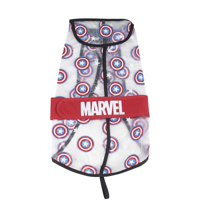 Dog raincoat The Avengers Transparent L Red