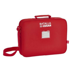 School Satchel Real Sporting de Gijón Red (38 x 28 x 6 cm)