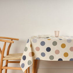 Stain-proof tablecloth Belum 0120-160 100 x 80 cm Circles