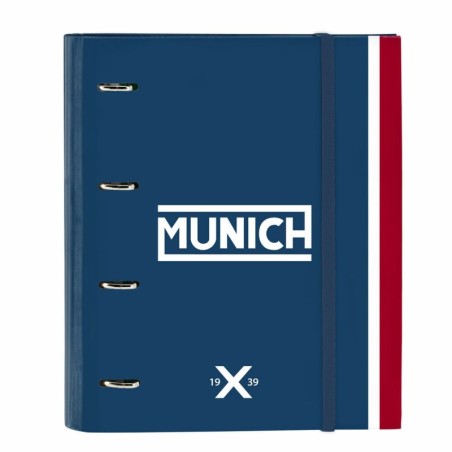 Ring binder Munich Soon A4 Blue (27 x 32 x 3.5 cm)