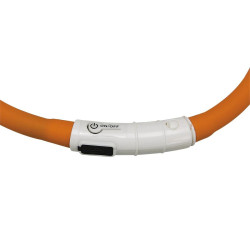 Dog collar Ferplast Night Over 55 cm Orange