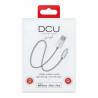 USB charger cable Lightning  iPhone DCU Silver 1 m