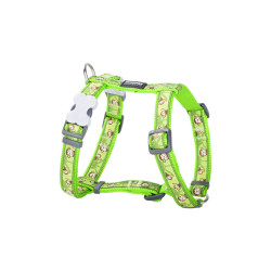 Dog Harness Red Dingo STYLE MONKEY LIME GREEN 36-54 cm 30-48 cm