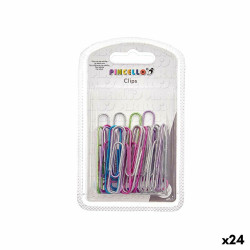 Clips Multicolour Metal (24 Units) Large