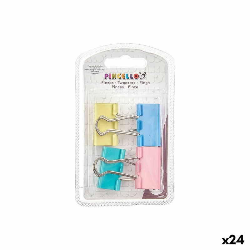 Clamps Clip Large Multicolour Metal (24 Units)