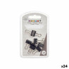 Clamps Clip Small Black Metal (24 Units)