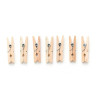 Clamps Small Brown Wood (24 Units)