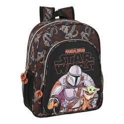 School Bag The Mandalorian The Guild Black Brown (32 x 38 x 12 cm)