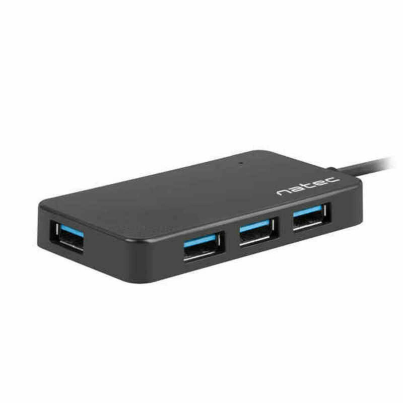 USB Hub Natec Moth Black Multicolour