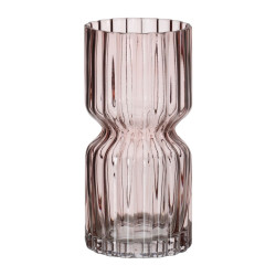 Vase Pink Crystal 12 x 12 x 25 cm