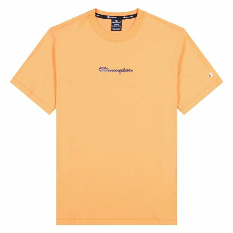 Short Sleeve T-Shirt Champion Crewneck M Orange